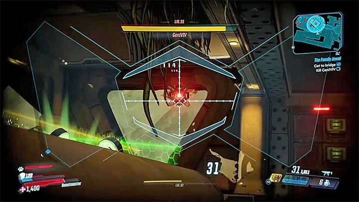 GenIVIV towarzyszą pomocnicy - są to latające małe sfery oraz roboty GenION, które dążą do zadawania obrażeń w walce wręcz - The Family Jewel | Solucja Borderlands 3 - Borderlands 3 - poradnik do gry