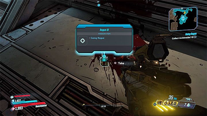 W celu zlokalizowania Archimedesa musisz zbadać zwłoki oznaczonych na mini-mapie zamordowanych osób - Going Rogue | Solucja Borderlands 3 - Borderlands 3 - poradnik do gry