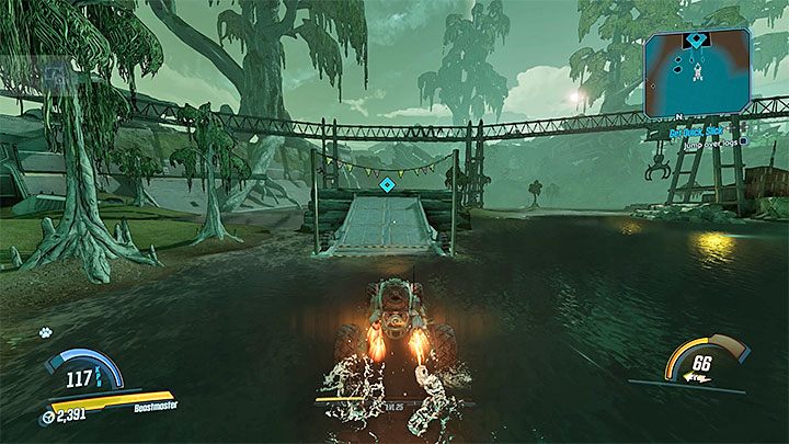 Dotrzyj do garażu Prisy Slickhouse Garage i zasiądź za kierownicą przyznanego na potrzeby tej misji pojazdu Prisas Outrunner - Eden-6 | Zadanie poboczne w Borderlands 3 - Borderlands 3 - poradnik do gry