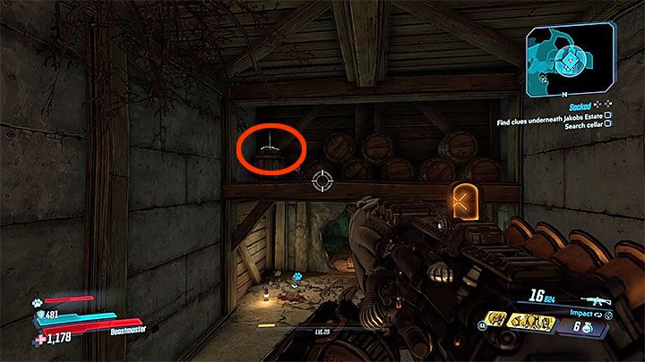 Kolejny obszar do zbadania to piwnica posiadłości, do której dotrzesz niedługo po pokonaniu głównego bossa Billy The Anointed - Eden-6 | Zadanie poboczne w Borderlands 3 - Borderlands 3 - poradnik do gry