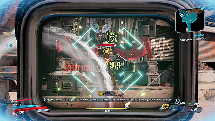 Powróć do wjazdu na teren festiwalu i ponownie zaparkuj pojazd na taśmociągu - Blood Drive | Solucja Borderlands 3 - Borderlands 3 - poradnik do gry