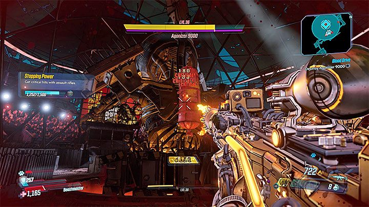 Bossa możesz atakować nieprzerwanie, przy czym o wiele większą skutecznością będą cechowały się ataki wymierzone w słabe punkty - Blood Drive | Solucja Borderlands 3 - Borderlands 3 - poradnik do gry