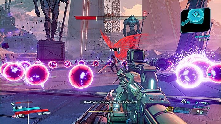 Podstawowy atak bossa polega na wypuszczaniu kul energii - The Great Vault | Solucja Borderlands 3 - Borderlands 3 - poradnik do gry