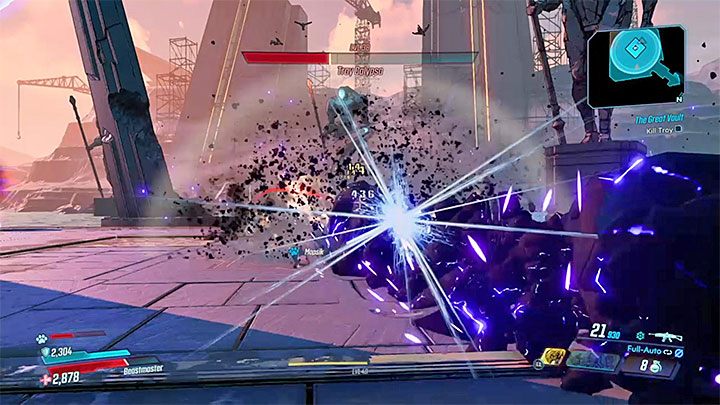 Jeszcze inny atak to generowanie kolumny, która uderza w ziemię - The Great Vault | Solucja Borderlands 3 - Borderlands 3 - poradnik do gry