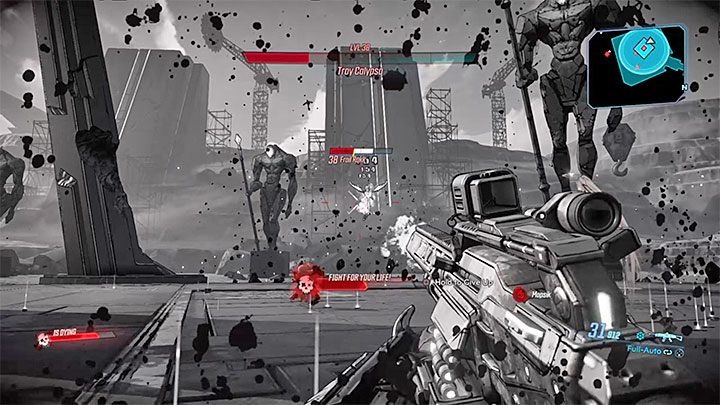 Bardzo prawdopodobne jest to, że możesz zostać powalony przez Troya i wejść do trybu walki o życie (Fight for Your Life) - The Great Vault | Solucja Borderlands 3 - Borderlands 3 - poradnik do gry