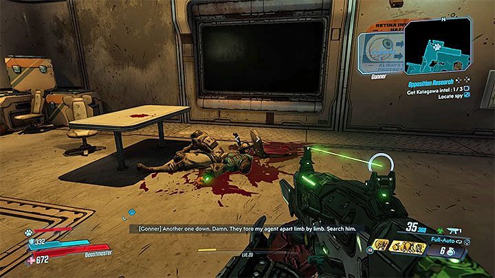 Druga lokacja do zbadania to pomieszczenie z kolejną zamordowaną osobą - Promethea | Zadanie poboczne w Borderlands 3 - Borderlands 3 - poradnik do gry