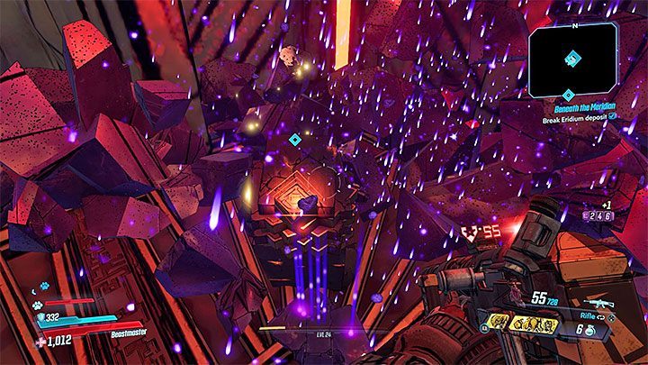 Na potrzeby dokończenia opisywanego questu podejdź do największego depozytu eridium i wciśnij przycisk ataku wręcz żeby go rozbić - Beneath the Meridian | Solucja Borderlands 3 - Borderlands 3 - poradnik do gry