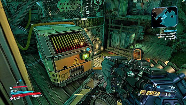 Zanim opuścisz chatę myśliwską warto rozejrzeć się za dwoma dużymi skrzyniami, w których znajduje się losowy wartościowy loot - Hammerlocked | Solucja Borderlands 3 - Borderlands 3 - poradnik do gry