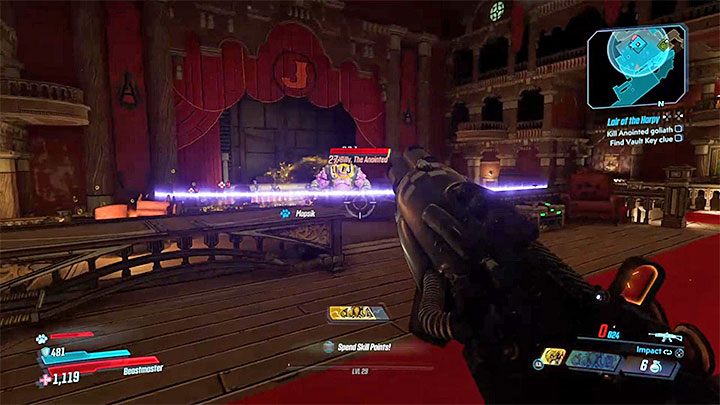 Billy dysponuje kilkoma potężnymi atakami dystansowymi, przy czym najpoważniejszym z nich jest wysłanie fali uderzeniowej - Billy, The Anointed | Trudni przeciwnicy w Borderlands 3 - Borderlands 3 - poradnik do gry