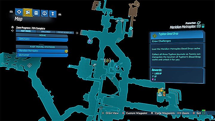 Zrzut z zaopatrzeniem Typhon Dead Drop pojawi się na mapie Meridian Complex dopiero po tym jak dotrzesz do 3 dzienników Typhon Logs - Jak dostać się do Typhon Dead Drop w Meridian Complex w Borderlands 3? - Borderlands 3 - poradnik do gry