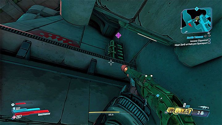 Po dotarciu na miejsce zauważysz zapewne, że zrzut zaopatrzenia znajduje się na wysoko położonej i pozornie niedostępnej półce - Jak dostać się do Typhon Dead Drop w Meridian Complex w Borderlands 3? - Borderlands 3 - poradnik do gry