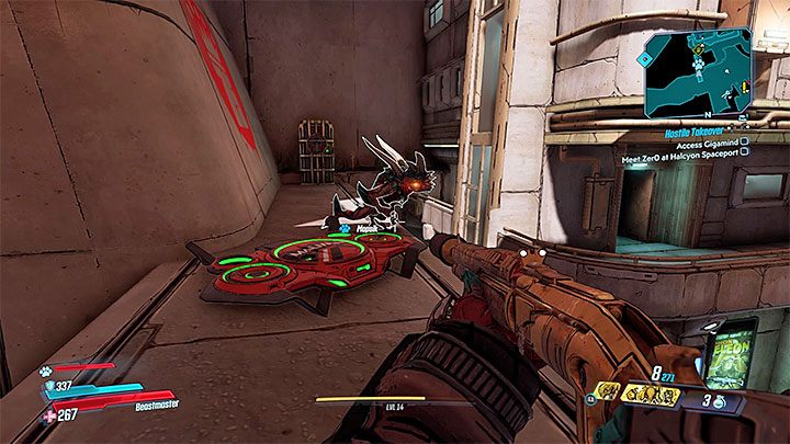 Obok zrzutu Typhon Dead Drop znajduje się także jedna z czerwonych skrzyń - Jak dostać się do Typhon Dead Drop w Meridian Complex w Borderlands 3? - Borderlands 3 - poradnik do gry