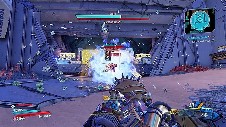 General Traunt to przeciwnik korzystający z wielkiego pancerza - Footsteps of Giants | Solucja Borderlands 3 - Borderlands 3 - poradnik do gry