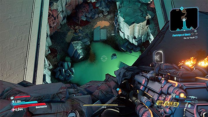 Skorzystaj z klawiatury i po obejrzeniu scenki podejdź do panelu windy - Footsteps of Giants | Solucja Borderlands 3 - Borderlands 3 - poradnik do gry