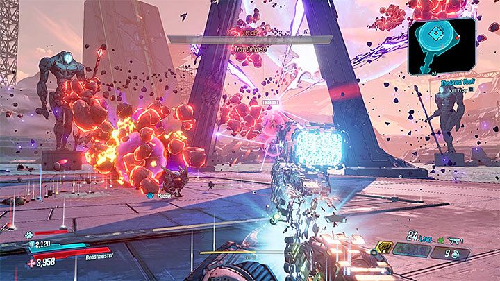 Troy w trakcie walki będzie powracał co jakiś do lewitującej Tyreen - Troy Calypso | Trudni przeciwnicy w Borderlands 3 - Borderlands 3 - poradnik do gry