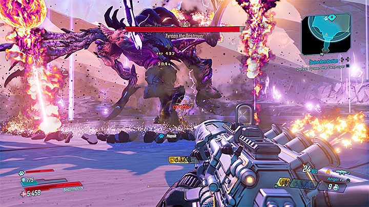 Inne ze standardowych ataków bossa to - Divine Retribution | Solucja Borderlands 3 - Borderlands 3 - poradnik do gry
