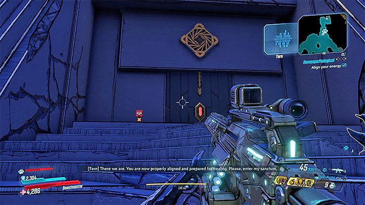 Podążaj za znacznikiem celu misji aż dotrzesz do biura Terna - Nekrotafeyo | Zadanie poboczne w Borderlands 3 - Borderlands 3 - poradnik do gry