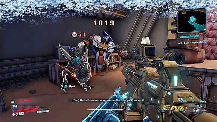 Tern w ramach kolejnej części sesji terapeutycznej zacznie atakować bohatera - Nekrotafeyo | Zadanie poboczne w Borderlands 3 - Borderlands 3 - poradnik do gry