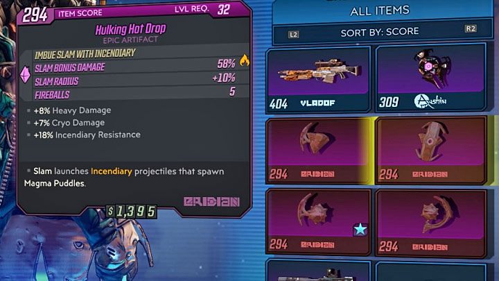 Slot artefaktów (Artifact) jest początkowo niedostępny i to pomimo tego, że z czasem zaczniesz odnajdywać artefakty wraz z innym lootem - Jak korzystać z artefaktów w Borderlands 3? - Borderlands 3 - poradnik do gry