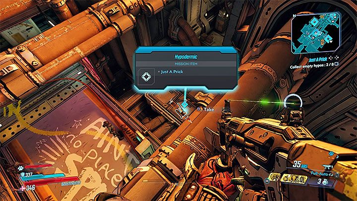 Tannis poprosi o przeszukanie wszystkich pokładów Sanktuarium celem pozyskania 8 strzykawek leczniczych Health Hypo - Sanctuary | Zadanie poboczne w Borderlands 3 - Borderlands 3 - poradnik do gry