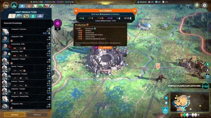 Produkcja określa to, jak długo produkowana będzie jednostka czy budynek. - Surowce i ich pozyskiwanie w Age of Wonders Planetfall - Age of Wonders Planetfall - poradnik do gry