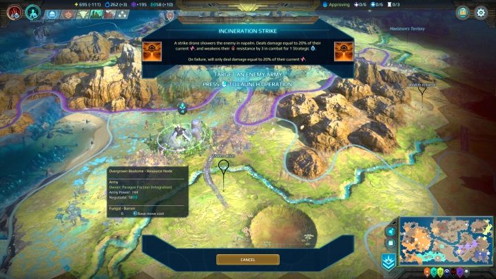 Warto dwa razy zastanowić się przed aktywacją danej operacji. - Operacje w Age of Wonders Planetfall - Age of Wonders Planetfall - poradnik do gry