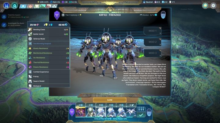 Jednostki KirKo najlepiej sprawdzają się w walce wręcz. - KirKo | Frakcja w Age of Wonders Planetfall - Age of Wonders Planetfall - poradnik do gry