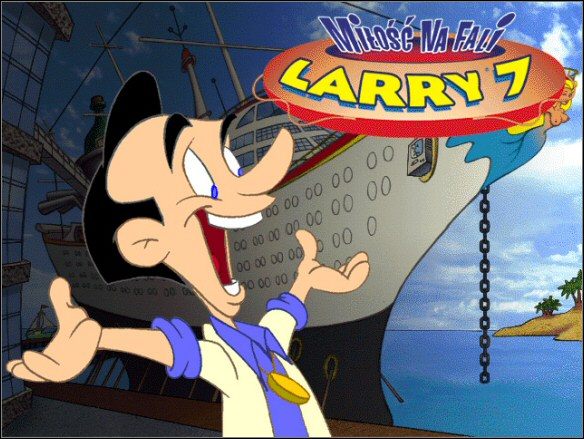 Niewysoki, łysiejący brunet, nieco po czterdziestce, noszący modny (ale w latach 70-tych) poliestrowy garniak, posiadacz licznych kont bankowych (przy czym wszystkich debetowanych) - Larry 7: Miłość na Fali - poradnik do gry