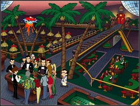 Przy użyciu papieru toaletowego (będącego chyba bardziej ściernym), zeszlifuj zabrane ze stopy Wenus kości i zagraj partyjkę - [Statek] Gra w kości | Larry 7 Miłość na Fali - Larry 7: Miłość na Fali - poradnik do gry