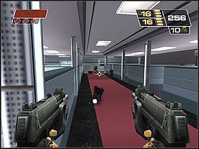 Nie wchodź na środek pomieszczenia, bo spotka Cię ten sam los - Admin Area | Public Information Building | Red Faction II - Red Faction II - poradnik do gry