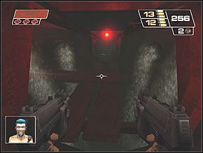 Wynurz się od razu i odszukaj wejście na balkon z drabinką - Alone in the Dark | Underground | Red Faction II - Red Faction II - poradnik do gry