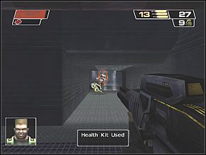 Załatw obstawę i ruszaj do małego pomieszczenia z lewej - Industrial Processing | Inside the Nano Base | Red Faction II - Red Faction II - poradnik do gry