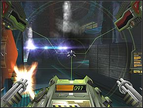 Będziesz też musiał zdjąć wojaków pojawiających się na kładkach po lewej i prawej stronie - Reprocessed | Inside the Nano Base | Red Faction II - Red Faction II - poradnik do gry