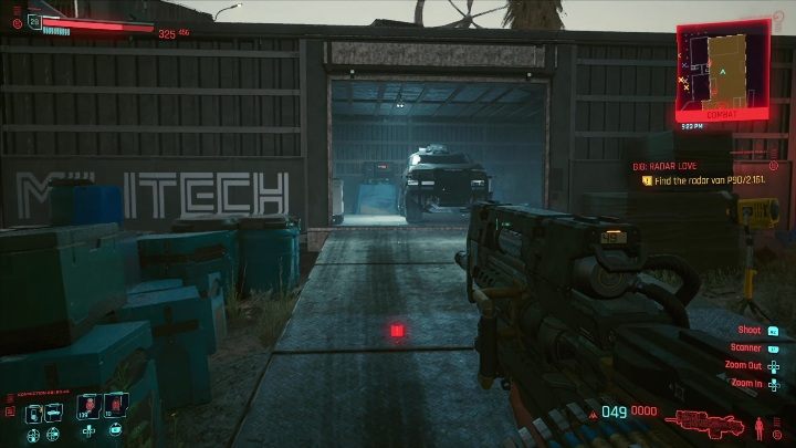 Cel: mobilny radar - Cyberpunk 2077: Kradzież, Badlands - kontrakty, solucja, mapa - Cyberpunk 2077 - poradnik do gry