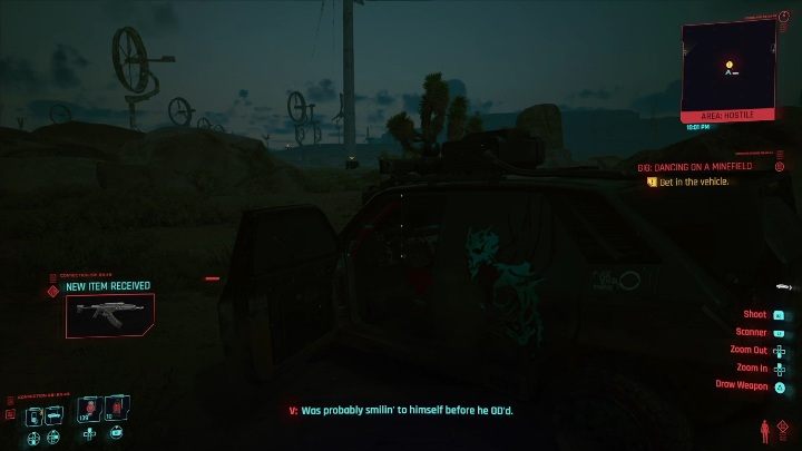 Cel: samochód - Cyberpunk 2077: Przesyłka specjalna, Badlands - kontrakty, solucja, mapa - Cyberpunk 2077 - poradnik do gry