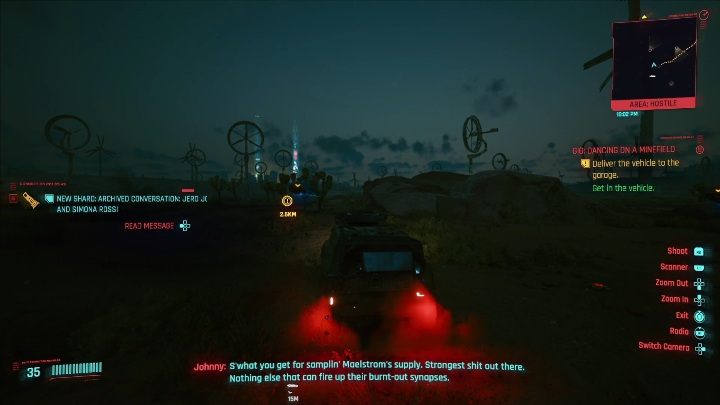 Solucja: twoim zadaniem jest zaprowadzenie auta do określonego miejsca - Cyberpunk 2077: Przesyłka specjalna, Badlands - kontrakty, solucja, mapa - Cyberpunk 2077 - poradnik do gry