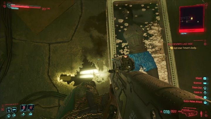 Jeśli po dotarciu do mężczyzny nie będziesz mógł nic z nim zrobić po prostu wczytaj ostatni zapis gry - Cyberpunk 2077: Ratunek, Badlands - kontrakty, solucja, mapa - Cyberpunk 2077 - poradnik do gry