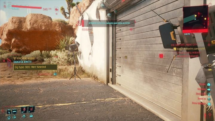 Solucja: twoim zadaniem jest dostanie się do budynku, z którego musisz wyprowadzić mężczyznę i pomóc mu uciec - Cyberpunk 2077: Ratunek, Badlands - kontrakty, solucja, mapa - Cyberpunk 2077 - poradnik do gry