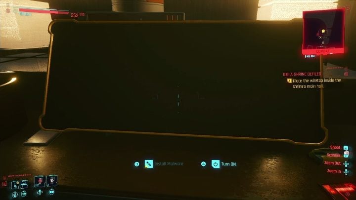 Cel: wgraj wirusa do głównego komputera - Cyberpunk 2077: Sabotaż, Westbrook - kontrakty, solucja, mapa - Cyberpunk 2077 - poradnik do gry