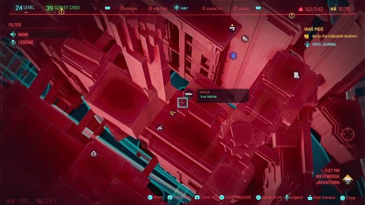 Lokalizacja: środkowa część Westbrook, Japantown - Cyberpunk 2077: Ratunek, Westbrook - kontrakty, solucja, mapa - Cyberpunk 2077 - poradnik do gry