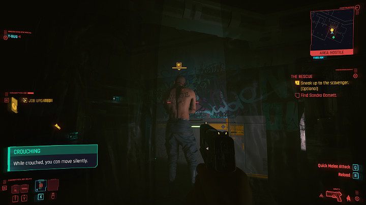 W środku czeka na Ciebie jeden przeciwnik - Cyberpunk 2077: Ostatnia taka robota/The Rescue - solucja, opis przejścia - Cyberpunk 2077 - poradnik do gry