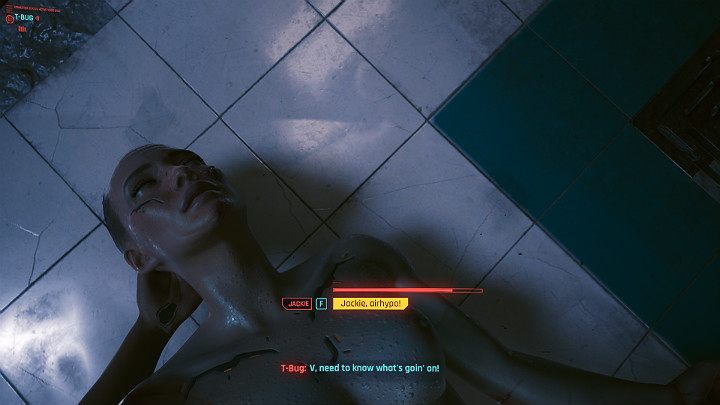 Po wyjęciu chipu blokującego dostęp do biomonitora dziewczyny, aktywowałeś system ratunkowy Trauma Team - Cyberpunk 2077: Ostatnia taka robota/The Rescue - solucja, opis przejścia - Cyberpunk 2077 - poradnik do gry