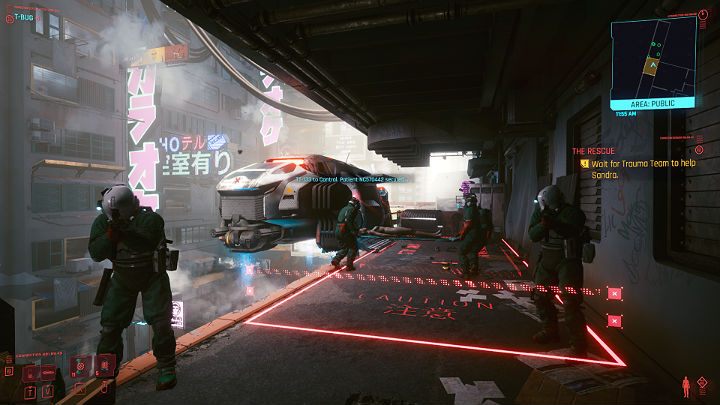 Po udanej akcji ratunkowej wynieś Sandrę na balkon - Cyberpunk 2077: Ostatnia taka robota/The Rescue - solucja, opis przejścia - Cyberpunk 2077 - poradnik do gry