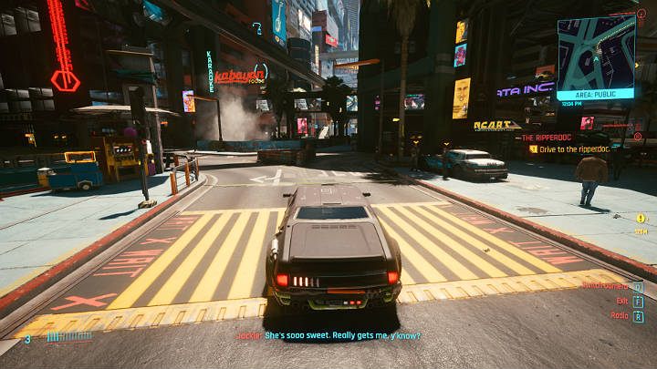 Usiądź za kierownicą pojazdu i jedź prosto do ripperdoca - Cyberpunk 2077: Miasto snów/The Ripperdoc - solucja, opis przejścia - Cyberpunk 2077 - poradnik do gry