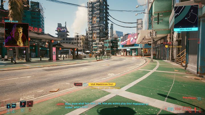 Gdy wysiądziesz z limuzyny połączysz się z Jackiem - Cyberpunk 2077: Pierwsza zasada Afterlife/The Ride - solucja, opis przejścia - Cyberpunk 2077 - poradnik do gry