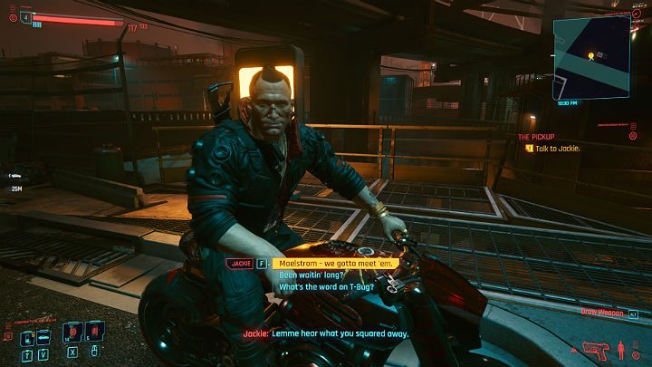 Bez względu na to, czy zdecydowałeś się na wcześniejsze spotkanie z Meredith Stout, jedź w stronę magazynu All Foods, by spotkać się z Jackiem - Cyberpunk 2077: Bilet wstępu/The Pickup - solucja, opis przejścia - Cyberpunk 2077 - poradnik do gry