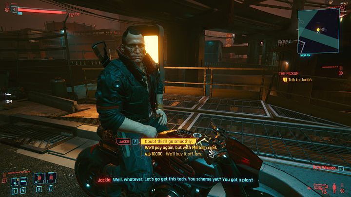Głównym celem rozmowy z Jackiem będzie opracowanie planu na spotkanie z Malestromem - Cyberpunk 2077: Bilet wstępu/The Pickup - solucja, opis przejścia - Cyberpunk 2077 - poradnik do gry