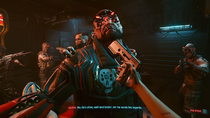 Jeśli nie skorzystałeś z pomocy Meredith Strout i nie masz własnych pieniędzy, by zapłacić za Flatheada (pokojowe zakończenie misji) będziesz zmuszony wszcząć walkę z Maelstromem - Cyberpunk 2077: Bilet wstępu/The Pickup - solucja, opis przejścia - Cyberpunk 2077 - poradnik do gry