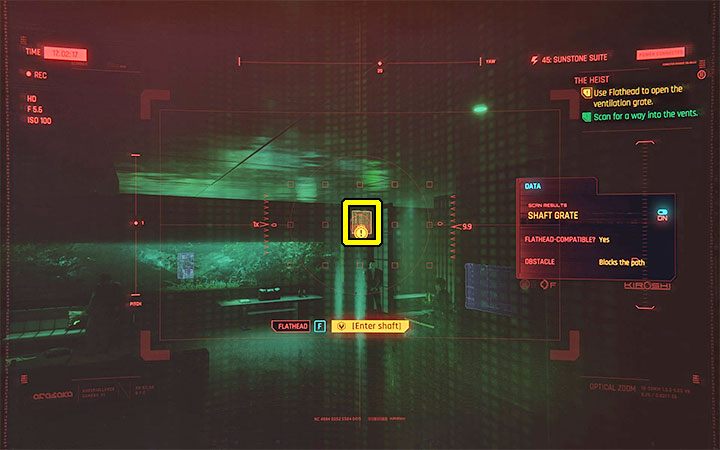 Zaczekaj aż podgląd zatrzyma się na dłużej w jednym z ich pomieszczeń hotelowych - Cyberpunk 2077: Jak przeprowadzić robota Flathead? - Cyberpunk 2077 - poradnik do gry