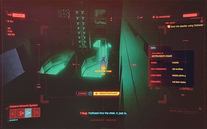 Raz jeszcze załącz podgląd pomieszczenia z netrunnerem - Cyberpunk 2077: Jak przeprowadzić robota Flathead? - Cyberpunk 2077 - poradnik do gry